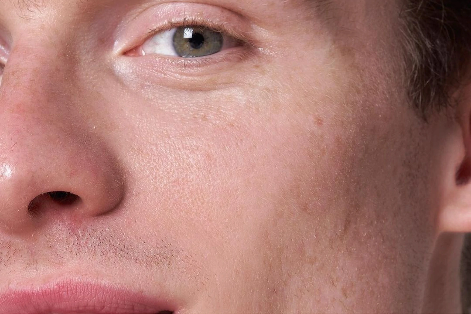 Close up of a man’s face